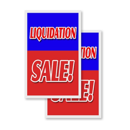 Signmission Liquidation Sale, Vinyl Decals Only 24 Inch x 36 Inch, Vinyl Decal, 2PK DSB-2436-2PACK-Liquidation Sale