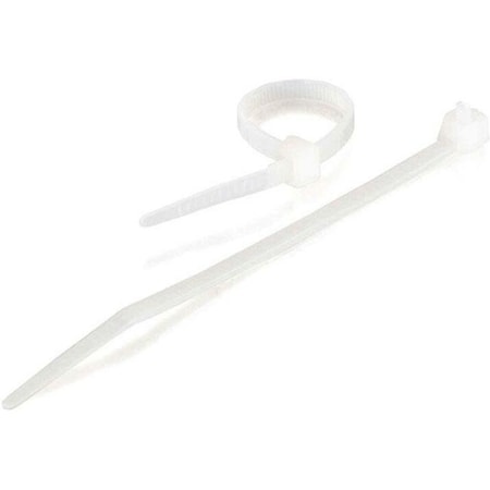 C2G Cable Tie, 11-1/2 in L, White, 40 lb Strength 43035