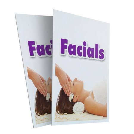 Signmission Facials, Plastic Signs Only 24 Inch x 36 Inch, Corrugated Plastic, 2PK CSB-2436-2PACK-Facials