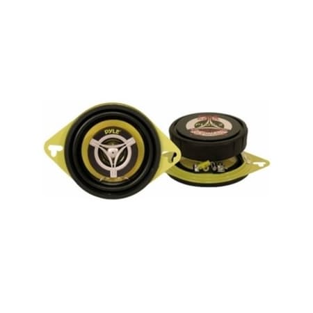 Pyle Pyle Car Two Way Speaker System, 3.5 in 120W, 4 Ohm, Mid Tweeter, 1.65 in Mount Depth PLG3.2