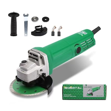 Wrightmaster 3.86A Corded 4-1/2 in. Angle Grinder with Spindle Lock, Back Switch, Adjustable Handle ZR-E9913-115