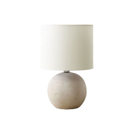 Monarch Specialties Lighting, 16"H, Table Lamp, Ivory Concrete, Ivory / Cream Shade, Contemporary, Modern I 9851