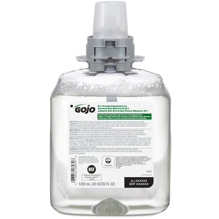 Gojo 1,250 mL Foam Hand Soap Cartridge 5167-04