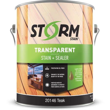 Storm System Storm System Transparent Teak Oil-Based Alkyd Exterior Stain 1 gal, PK4 20146-1