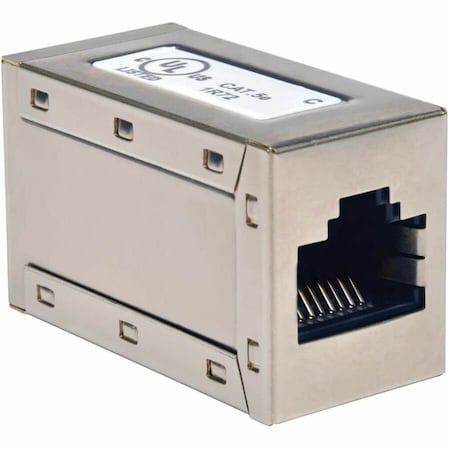Eaton Tripp Lite Series Cat5e Straight Through Modular Shielded In-Line Coupler RJ45 F/F, TAA N032-001