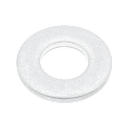 Zoro Select Flat Washer, For Screw Size #6 , PTFE Not Applicable Finish, 25 PK WASB#6NPTFE