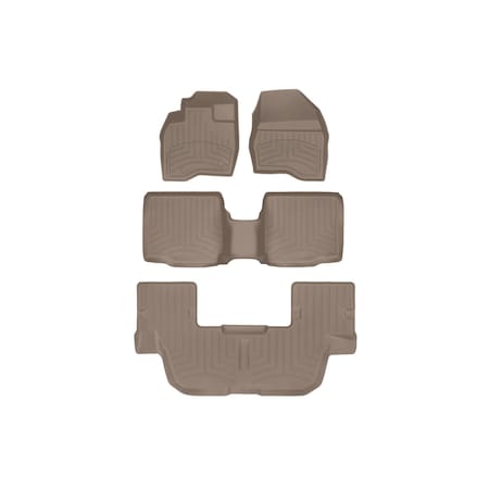 Weathertech Tan, Front and Rear and Rear FloorLiner HP 457041IM-45359-4-3IM