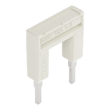 Wago Terminal Block, 0.543" L, 0.54" W, Gray 2002-433