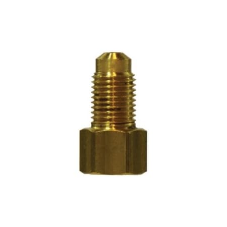 First Fitting & Fastener 5/16 X 3/16 BRASS DUAL MASTER CLINDER ADAPTER INVERTED FLARE 12202MID