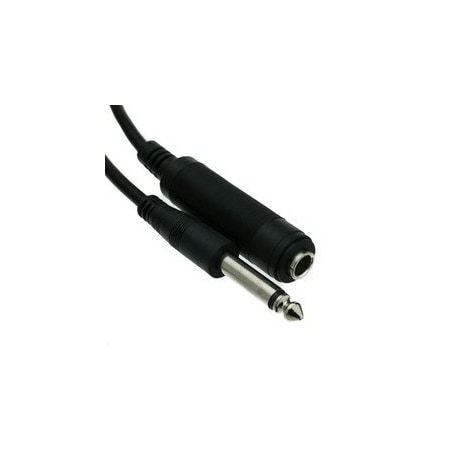 Cable Wholesale 1/4 inch Mono Extension Cable, 1/4 Male to 1/4 Female, 50 foot 10A1-61250