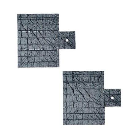 Mytee Products Super Light 14oz Steel Tarp 16ft x 27ft with Flap, 2PK SLLT4FTx2