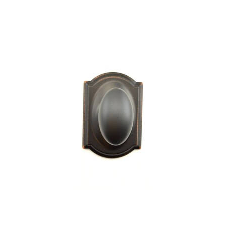 Schlage Residential Siena Knob with Camelot Rose Half Dummy Aged Bronze Finish F170SIE716CAM