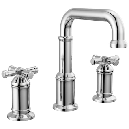 Delta Broderick Two Handle Widespread Bathroom Faucet In Lumicoat Chrome 3587-PR-DST