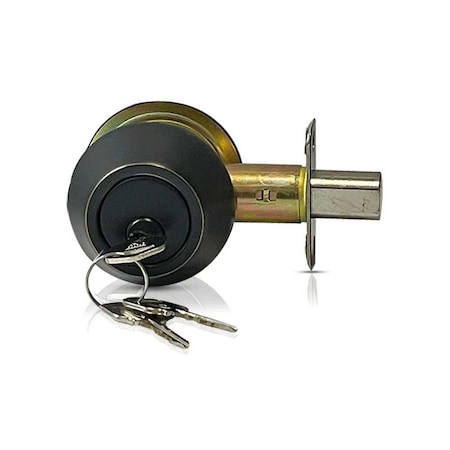 Ecs Hardware Durable Double Cylinder Deadbolt Lock, Oil Rubbed Bronze, Grade 3 SC1/KW1 ECSH-RDB302-ORB-SC1