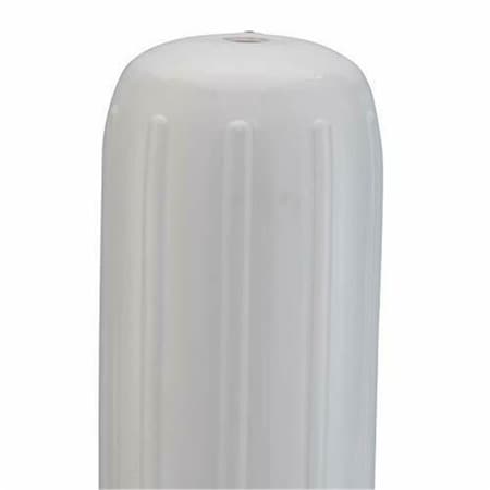 Bookazine 1032 10 x 26 in. Big B Vinyl Boat Fender with Center Rope Inflatable, White TI3029265