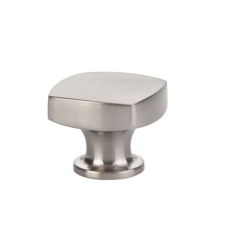 Patioplus 1.5 in. Freestone Cabinet Knob, Satin Nickel PA2054357