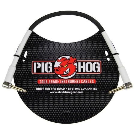Pig Hog 6-Feet 1/4-in Right Angle - 1/4-in Right Angle 8mm Inst. Cable PH6RR