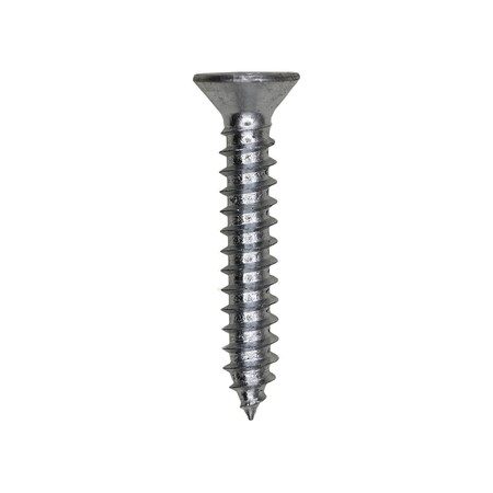 8 x 1in Phillips Flat Head Tapping Screw Zinc Ab, 100PK