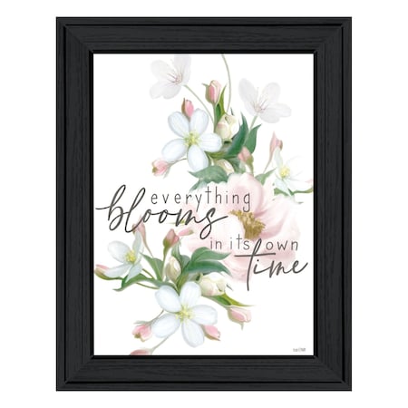 Homeroots Everything Bloom Black Framed Print Wall Art 529818