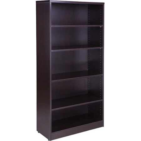 Norstar 65.5 x 31 x 14 in. Bookcase, Mocha N158-MOC