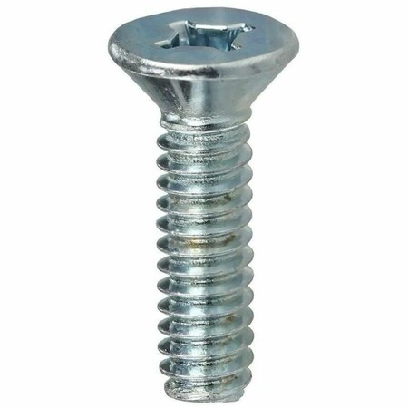 Dottie #10-32 x 1 in Combination Phillips/Square Flat Machine Screw, Zinc Plated Carbon Steel, 100 PK FMDD10321