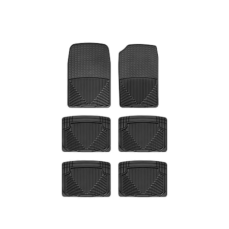 Weathertech Black, Front, Rear, and Rear All Weather Floor Mats W38-W20-W20