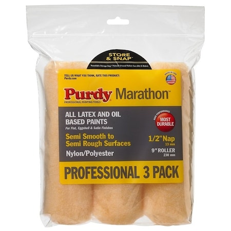 Purdy Roller Cover 3Pk 9X1/2In 14F861100