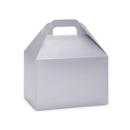 Nashville Wraps Silver Gloss Gable Box, 8.5x4.75x5.5, 6PK SIGB