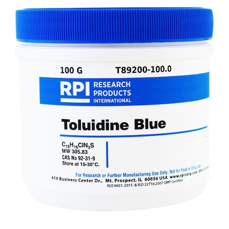 Rpi Toluidine Blue, 100 Grams T89200-100.0