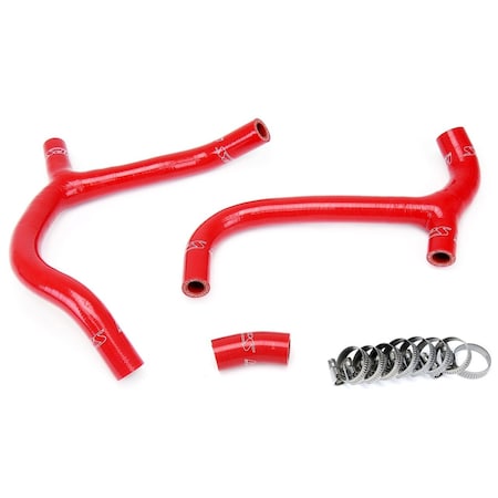 Hps Performance High Temp Reinforced Silicone Radiator Coolant Hose Kit, Red, 57-1236-RED