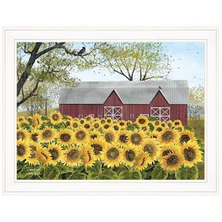 Homeroots Sunshine 4 White Framed Print Wall Art 404531