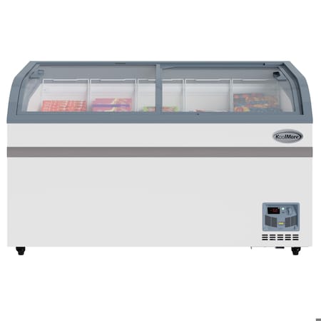 Koolmore 58 Inch Manual Defrost Island Chest Freezer 14 cu. ft. Capacity in White KM-ISCF-58MD