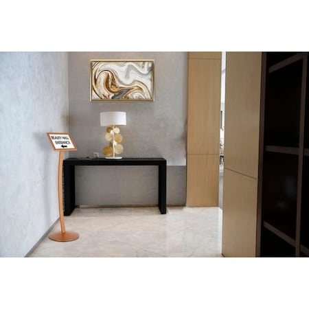 M&T Displays Pedestal Sign Holder Restaurant Menu Board Floor Standing 11 x 17 Copper UCUMB10517X2000