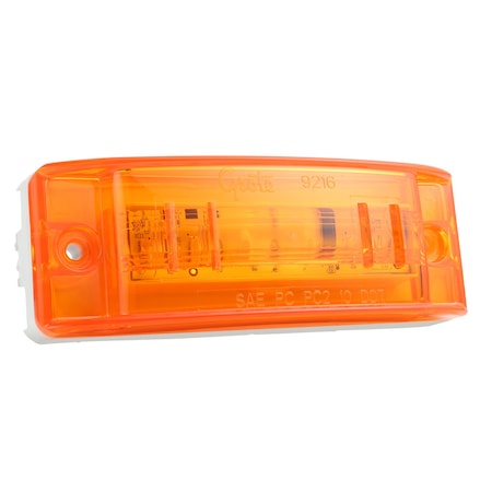 Grote Clearance/Marker Lamp, Optic Lens, LED, Ylw 47163
