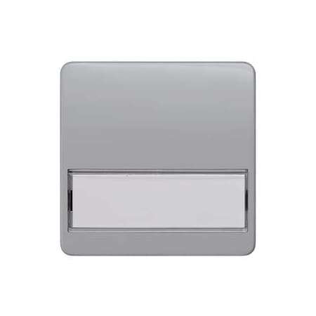 Siemens DELTA profil, silver Rocker switch with label for universal switch Change/off 5TG7936