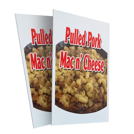Signmission Pulled Pork Mac N' Cheese, Plastic Signs Only 24 Inch x 36 Inch, Corrugated Plastic, 2PK CSB-2436-2PACK-Pulled Pork Mac N' Cheese