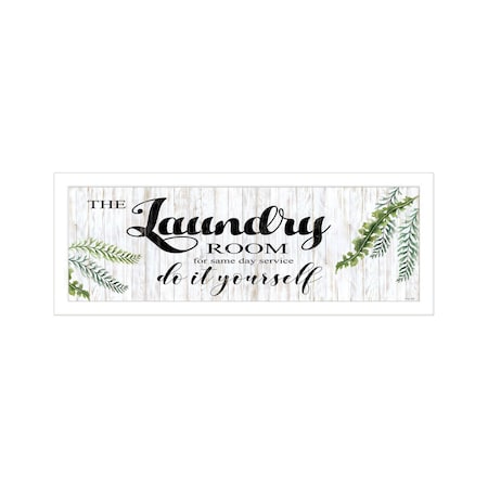 Homeroots The Laundry Room White Framed Print Laundry Wall Art 529711