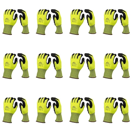 Malta Dynamics Cut-Resistant Gloves, Cut Level A5 , Polyurethane , XL 144 PK G6003-144