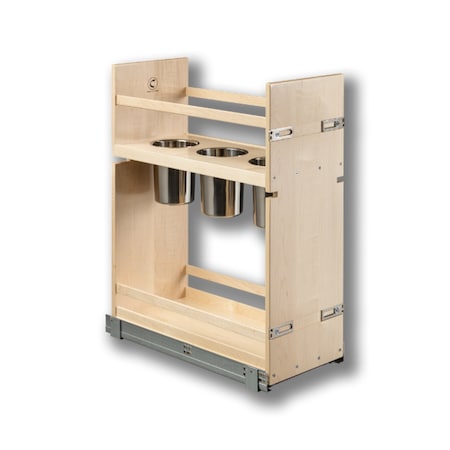 Century Components Signature Series Base Cabinet Organizer, 10.375 in. W Solid Maple SIGCAN100PF