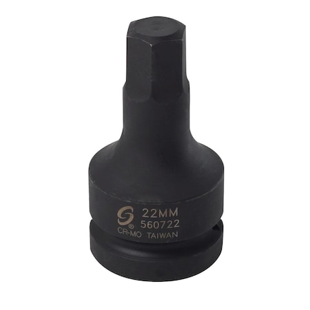 Sunex 1 in Dr Hex Driver Socket 22Mm 560722