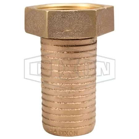 Dixon Long Shank Coupling, 2-1/2 in Nominal, Female NST x Hose End Style, Domestic BLS250NST