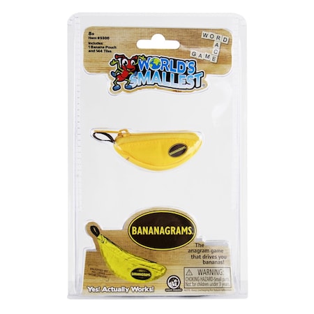 Worlds Smallest World's Smallest Bananagrams Word Game Yellow 145 pc 5300