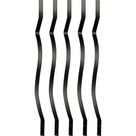 Vevor HJLGY29.5-1606WBRV0 29.5 x 1 in. Metal Deck Spindle Staircase Baluster with Screws, 61PK HJLGY29.5*1606WBRV0