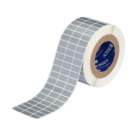 Brady Tamper-Resistant Metallized Vinyl Labels 0.5 in H x 1 in W Silver 10000/RL THT-5-362-10