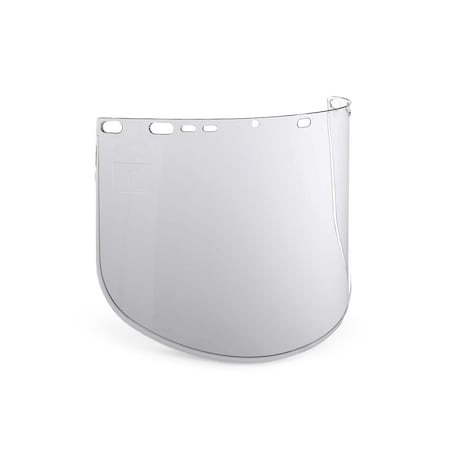 Jackson Safety Face Shield Visor, Clear Visor, Polycarbonate, Uncoated Lens, Clear 29084