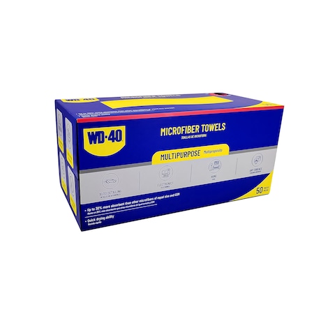 Wd-40 Extra Absorbent Microfiber Towel - Red Color, 50PK L40110R