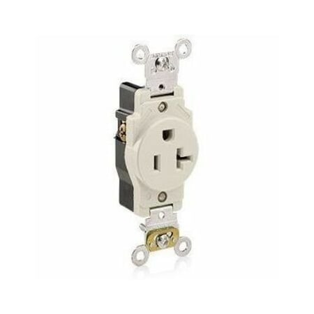 Leviton Industrial Series Heavy Duty Grade Single Receptacle, 20 Amp, 125 Volt 5361-T