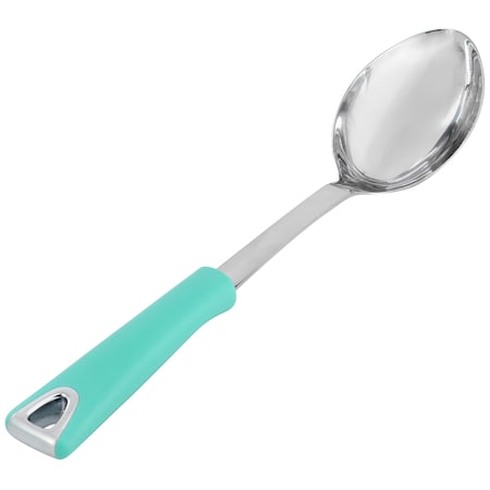 Martha Stewart Everyday Drexler Stainless Steel Serving Spoon in Turquoise 138314.01