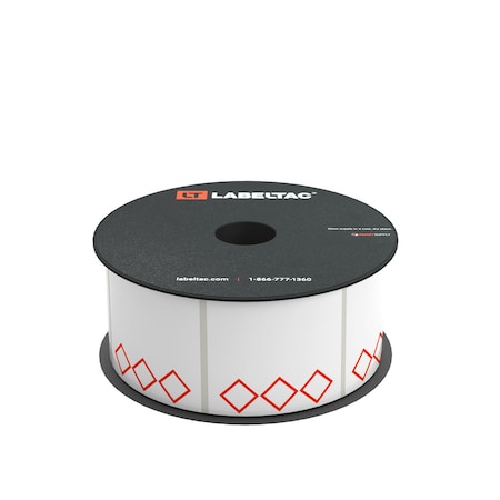 Labeltac GHS Die-Cut Labels, 4 and Pro Model 2in x 2in, 250 labels, 3 Diamond LT22GHS3-V2