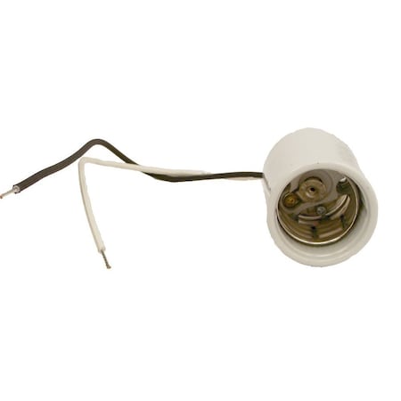 Leviton Mogul Base, 1-Pc, Keyless HID Glazed Porcelain Lampholder, 400W, 4KV-Pulse Rated - White 8756